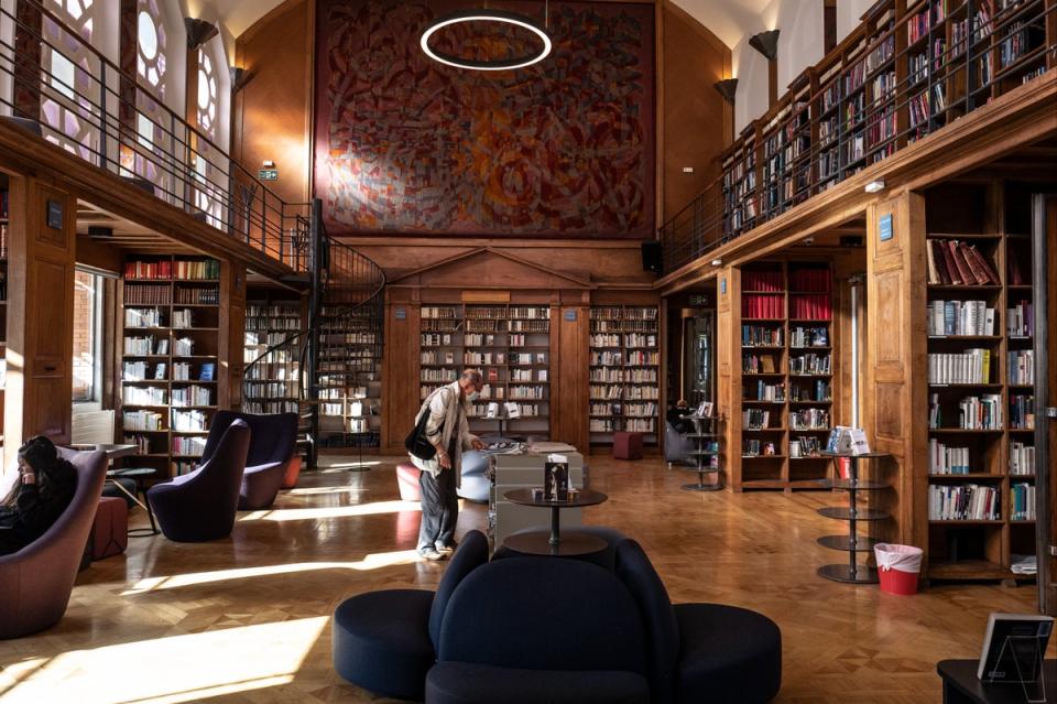 The Art Deco reading room at Institut Français, where you can also find Cine Lumiere and the Tangerine Café Bar (Daniel Hambury/Stella Pictures Ltd)