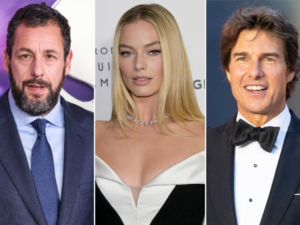 Adam Sandler, Margot Robbie und Tom Cruise gehören zu den Top-Verdienern in Hollywood. (Bild: Xavier Collin/Image Press Agency/ImageCollect / Billy Bennight/AdMedia/ImageCollect / Landmark Media/ImageCollect)