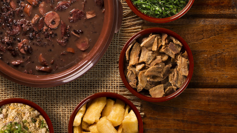 Pot of feijoada