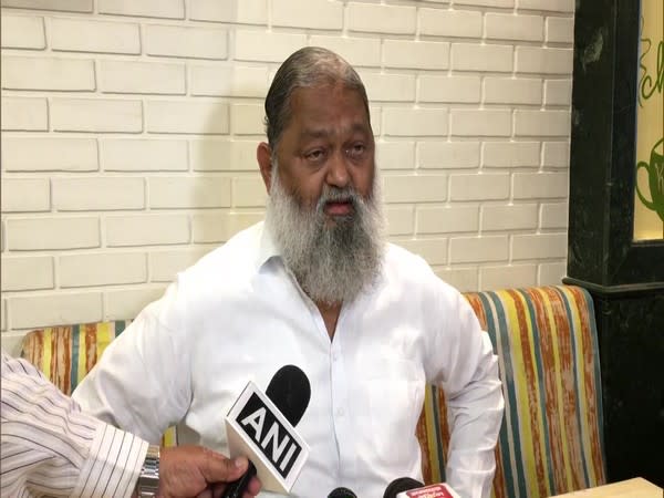 Haryana Home Minister Anil Vij (Photo/ANI)