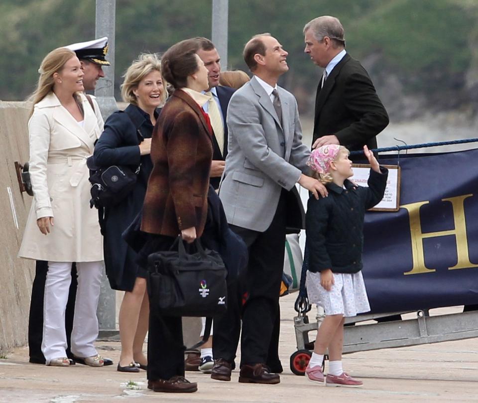 <p>During a celebration for Prince Andrew's 50th birthday and Prince Anne's 60th birthday, members of the royal family gathered on the Hebridean Princess boat in Scotland for a two-week cruise hosted by the Queen. In addition to the birthday celebrants, Prince Edward, his wife Sophie, Countess of Wessex, their children Lady Louise Windsor and James, Viscount Severn, were included.</p>