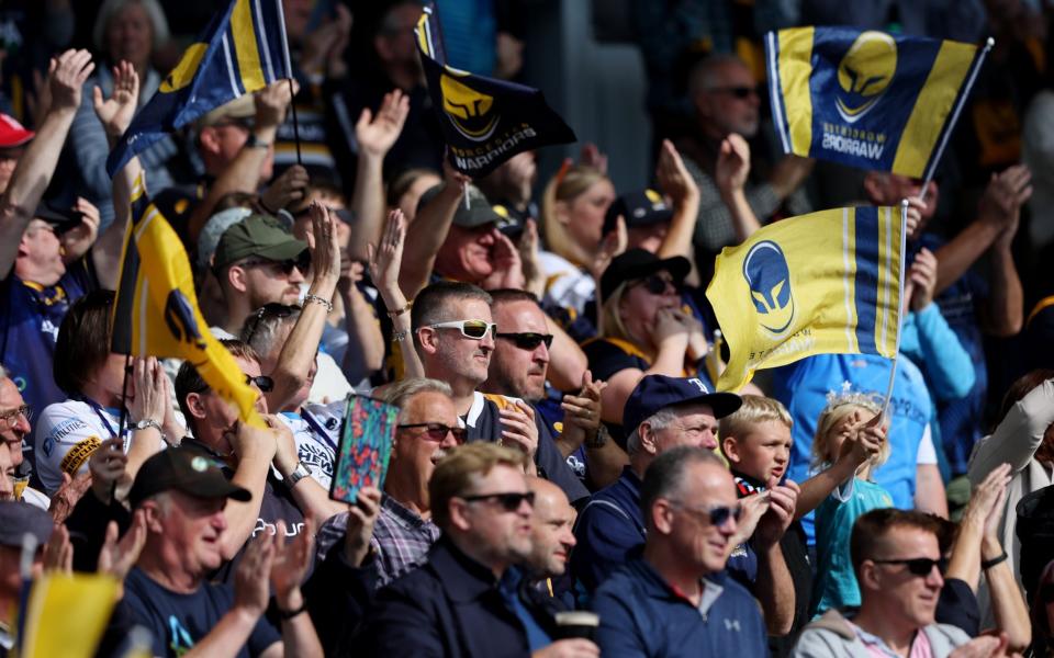 Worcester Warriors fans - Worcester v Newcastle live: Score and latest updates from Premiership Rugby - GETTY IMAGES