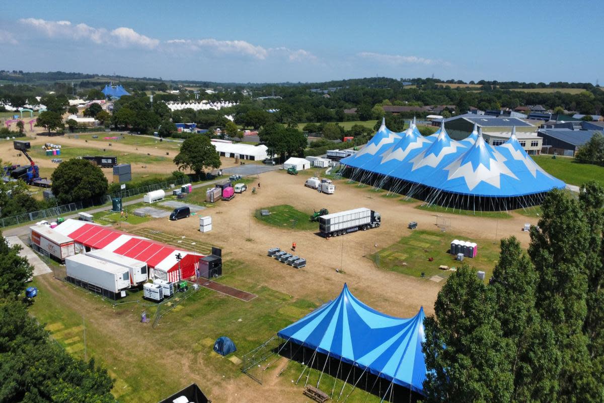 Isle of Wight Festival 2024 Seaclose Park site being packed away <i>(Image: IWCP)</i>