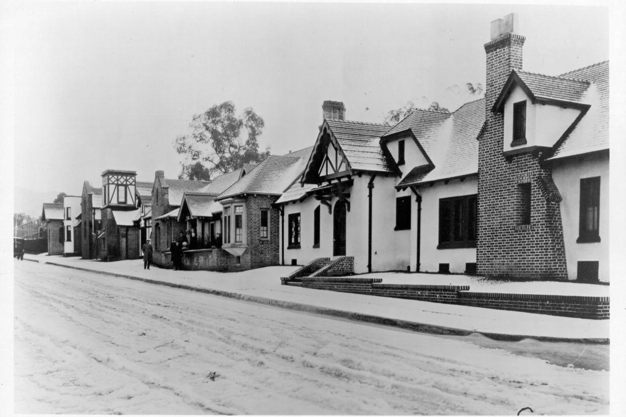 Charlie Chaplin Studio at 1416 N. La Brea Ave in Los Angeles in 1921