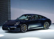 FRANKFURT AM MAIN, GERMANY - SEPTEMBER 13: Porsche presents the new Porsche 911 during the press days at the IAA Frankfurt Auto Show on September 13, 2011 in Frankfurt am Main, Germany. The IAA will be open to the public from September 17 through September 25.(Photo by Thorsten Wagner/Getty Images)