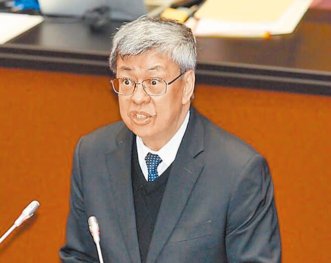 行政院長陳建仁24日到立法院備詢。（本報資料照片）