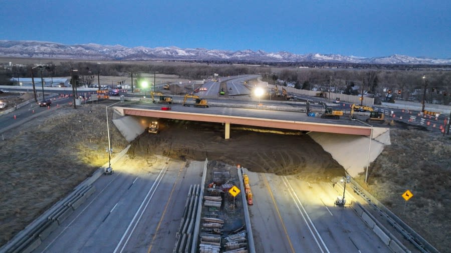 US 85 bridge demolition progress update shared by Douglas County on March 9.