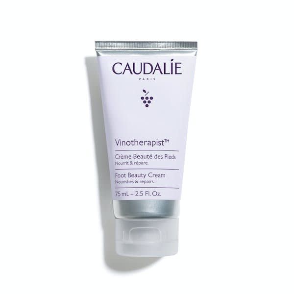 <p><a href="https://us.caudalie.com/p/397/397-foot-beauty-cream.html" rel="nofollow noopener" target="_blank" data-ylk="slk:Shop Now;elm:context_link;itc:0;sec:content-canvas" class="link ">Shop Now</a></p><p>Vinotherapist Foot Beauty Cream</p><p>caudalie.com</p><p>$38.00</p>