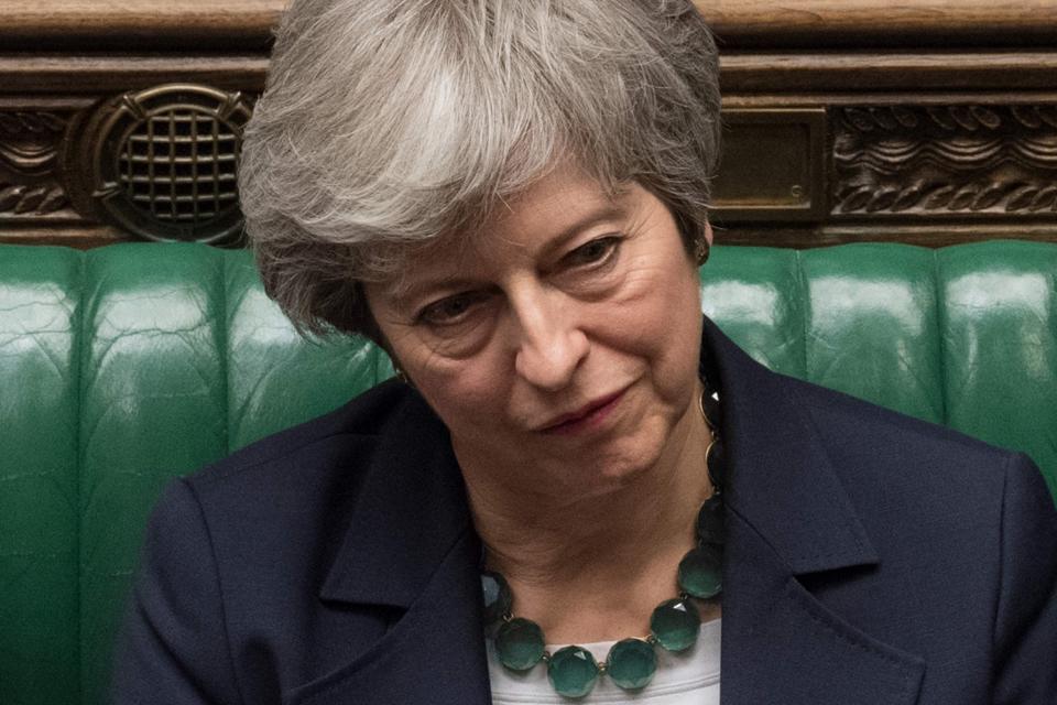 Under pressure on Brexit: Theresa May (AFP/Getty Images)