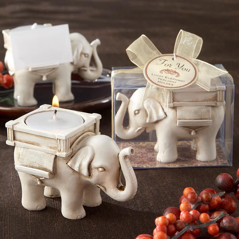 Lucky Elephant Tea Light Holder