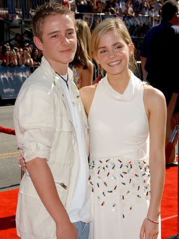 <p>Gregg DeGuire/WireImage</p> Emma Watson and brother Alex Watson at the "Harry Potter and The Order of the Phoenix" premiere in July 2007 in Hollywood, California.