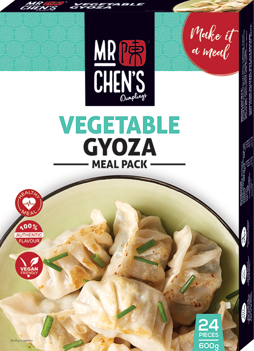 Mr Chen's Vegetable Gyoza, $12