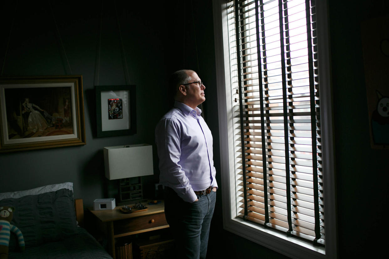 Jim Obergefell stands in his condo (Maddie McGarvey / The Washington Post via Getty Images)