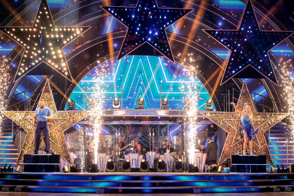 Programme Name: Strictly Come Dancing 2021 - TX: 18/12/2021 - Episode: n/a (No. n/a) - Picture Shows: ++LIVE SHOW++ John Whaite, Rose Ayling-Ellis - (C) BBC - Photographer: Guy Levy