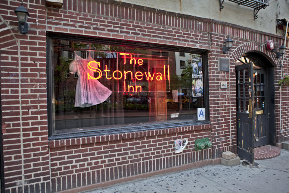 New York, USA - May 7, 2011: Facade of the Stonewall Inn at 53 Christopher Street in NYC.