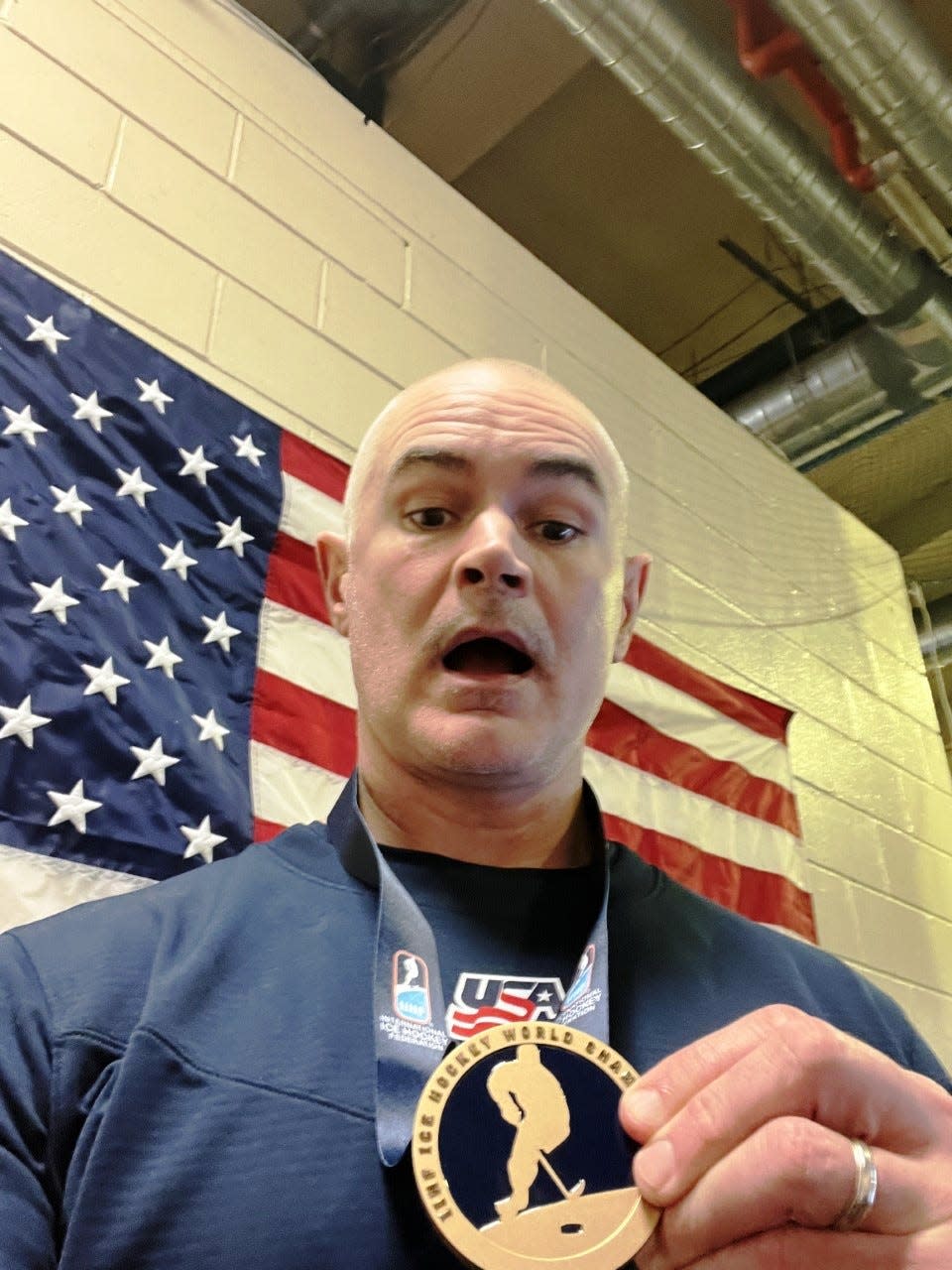 Peoria native Kevin Ricks served as an athletic trainer for the U.S. National Junior hockey team that won a bronze medal in the 2023 IIHF World Junior Championships on Jan. 5, 2023 in Canada.