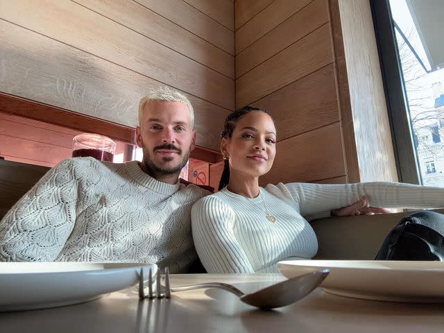 <p>Christina Milian Instagram</p> Christina Milian and Matt Pokora.