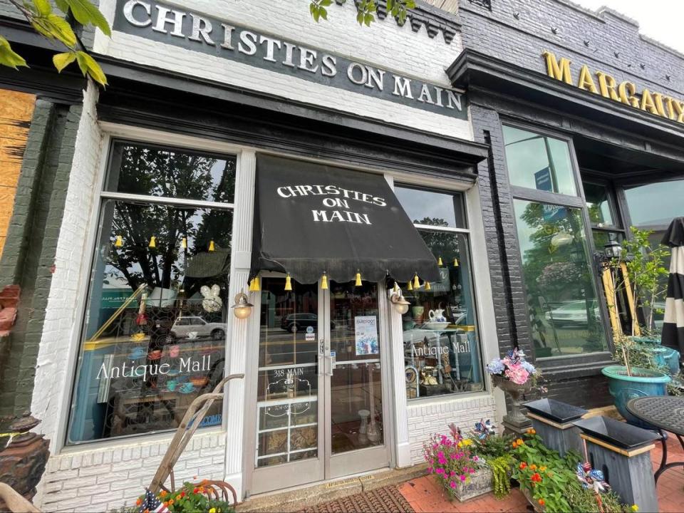 Hunt for treasures at Christie’s on Main in downtown Pineville.