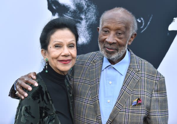 Music executive Clarence Avant and his wife Jacqueline Avant attend Netflix’s “The Black Godfather” premiere at Paramount Studios Theatre on June 3, 2019 in Los Angeles. (Photo by LISA O’CONNOR / AFP) (Photo credit should read LISA O’CONNOR/AFP via Getty Images)