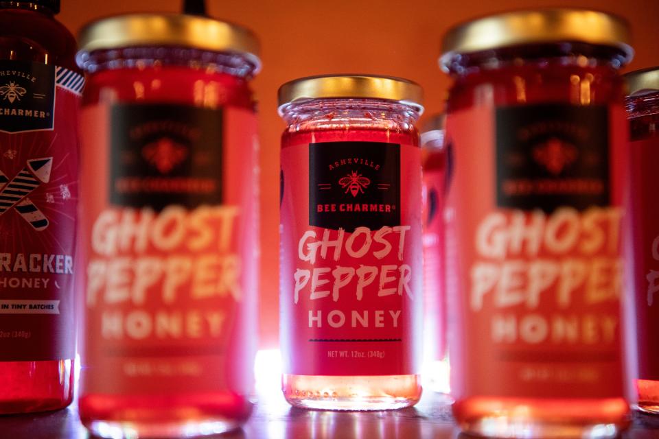 Ghost pepper honey from Asheville Bee Charmer.