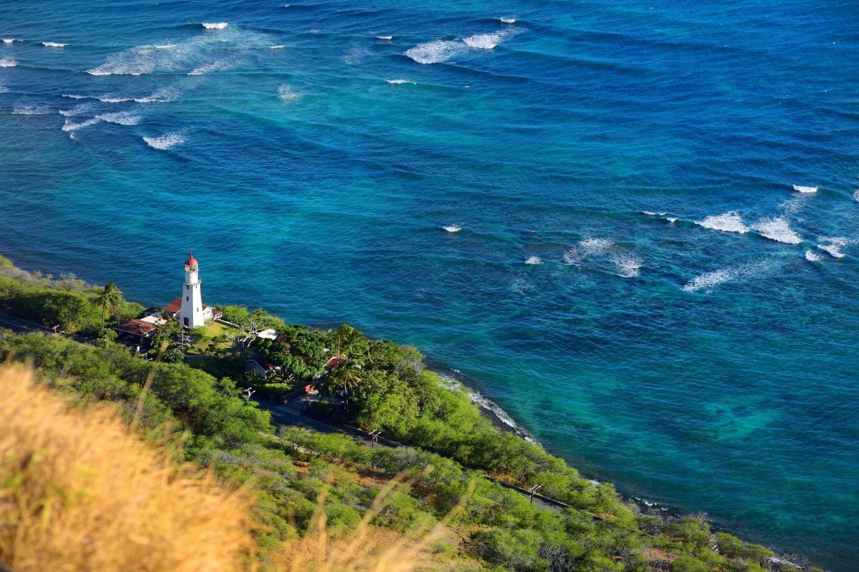 Diamond Head lighthouse in Honolulu, Hawaii