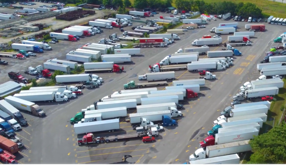 Discount Truck Parking's facility in Orlando. The company has begun to clear land off Southern Boulevard in West Palm Beach to build the county's first commercial parking lot for tractor trailers, a facility that truckers say cannot come soon enough.