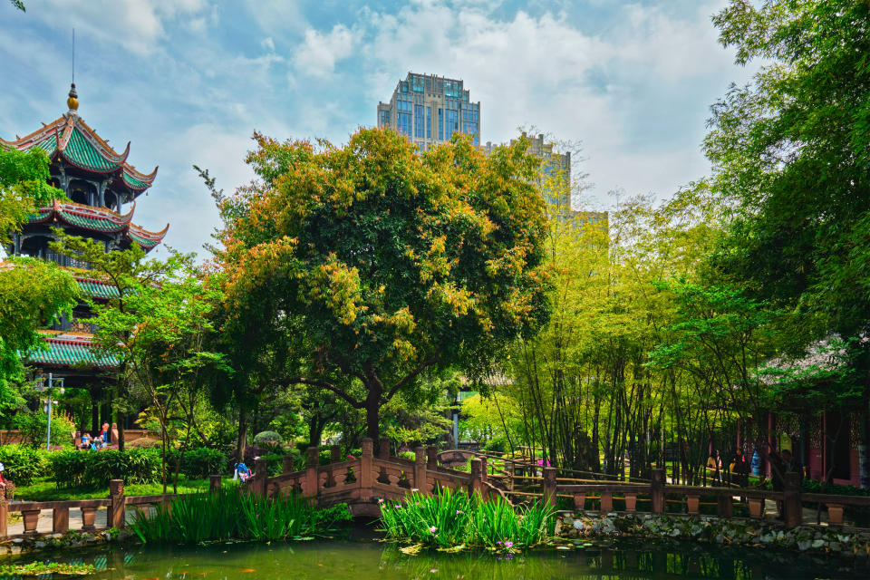 Wangjiang Pavilion (Wangjiang Tower) in Wangjianglou Park. (Photo: Gettyimages)