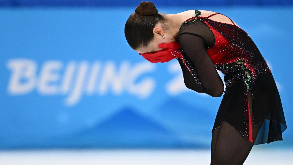 Kamila Valieva's gut-wrenching performance struck an emotional chord with Olympic fans. (Getty)