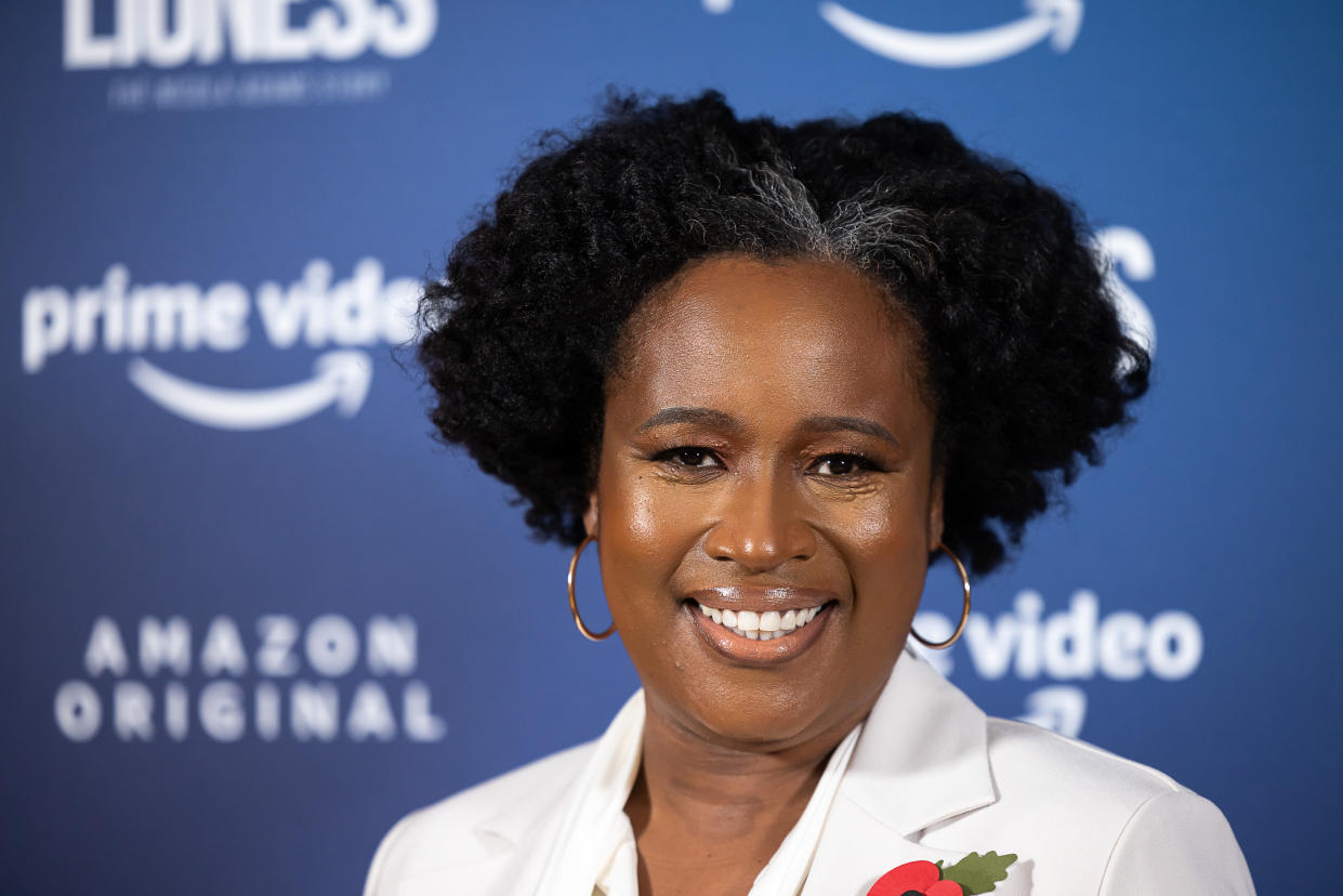 LONDON, ENGLAND - NOVEMBER 08: Charlene White attends the exclusive screening for Lioness: The Nicola Adams Story at Sea Containers on November 08, 2021 in London, England. (Photo by Tim P. Whitby/Getty Images)