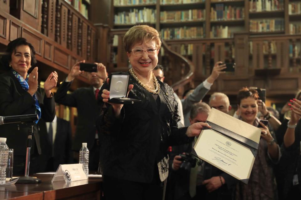 El pasado 23 de febrero, la ministra de la Suprema Corte de Justicia de México, Margarita Luna Ramos, recibió el Octavo Premio de Equidad de Género “Miguel Alemán Valdés”, por parte de la fundación del mismo nombre. Foto: Agencia EL UNIVERSAL/Irvin Olivares