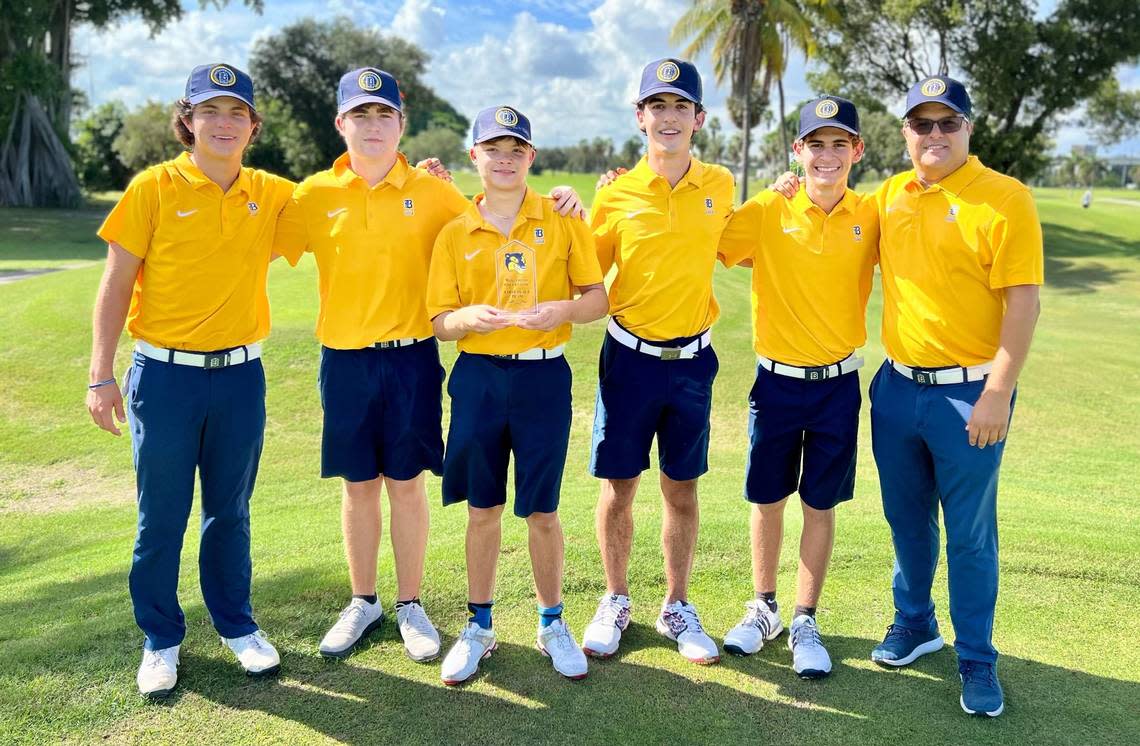 The Belen Jesuit boys’ golf team won the Wolverine Classic. 