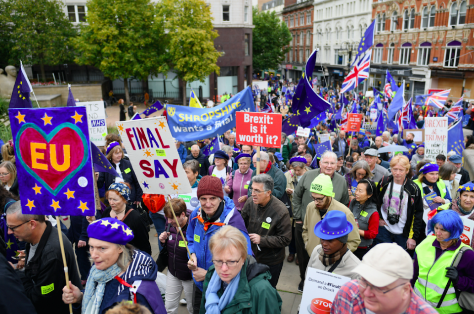 <em>Remainers are demanding a ‘people’s vote’ on the terms of any deal struck with the EU (Getty)</em>