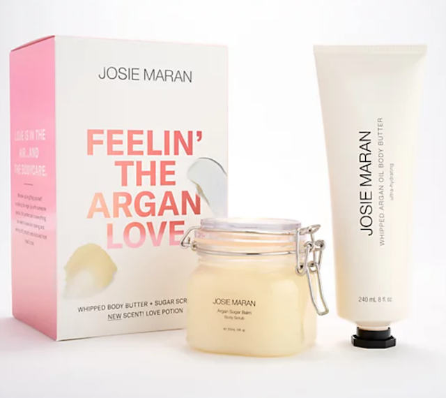 Josie Maran Argan Valentine Body Butter & Sugar Scrub Set