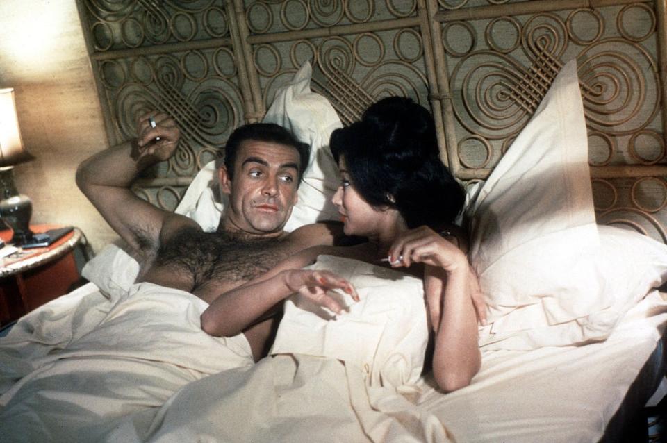 The first Bond: Sean Connery and Zena Marshall in ‘Dr No’ in 1962 (George Konig/Shutterstock)