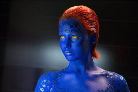 jennifer lawrence as mystique in x-men: days of future past