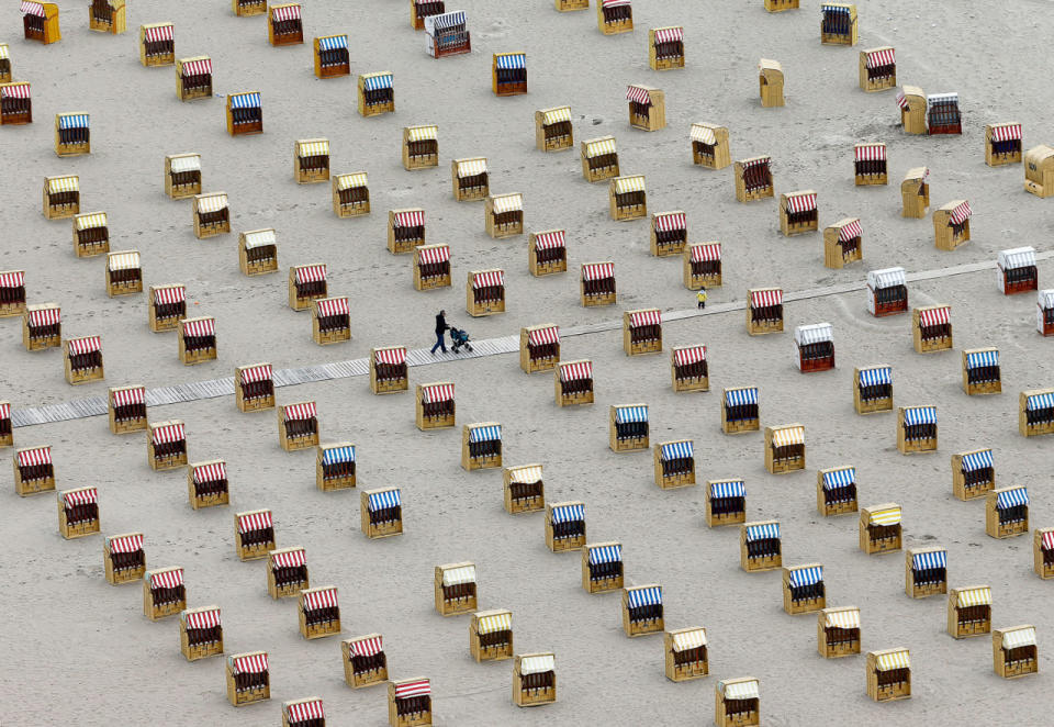 Beach chairs on the Baltic