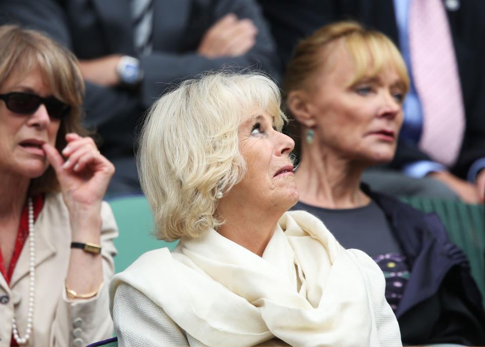 The Duchess of Cornwall enjoys the royal box, 2013