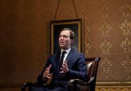 Jared Kushner speaks during an interview with Reuters