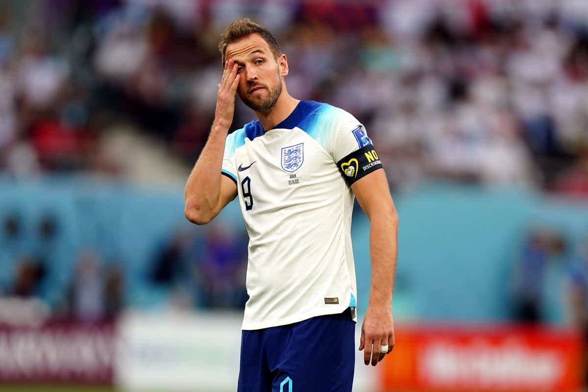 Harry Kane in action against Iran (Mike Egerton/PA) (PA Wire)