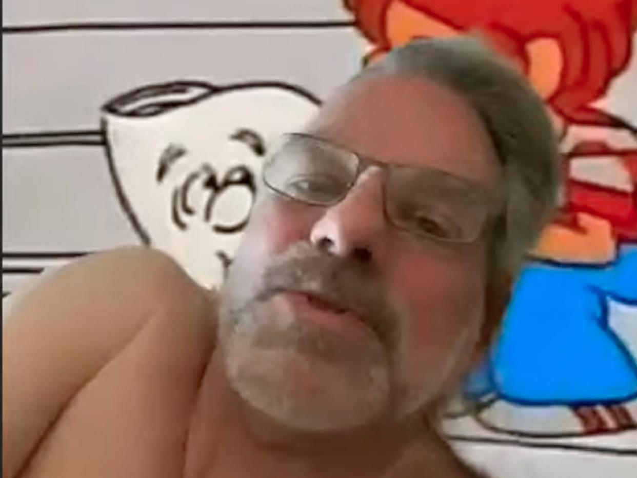 Minnesota State Sen. Calvin Bahr appears topless on Zoom call