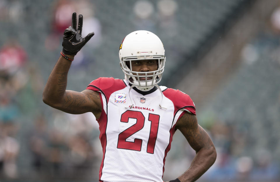 Patrick Peterson seems happy with the Arizona Cardinals’ future again. (Mitchell Leff/Getty Images)