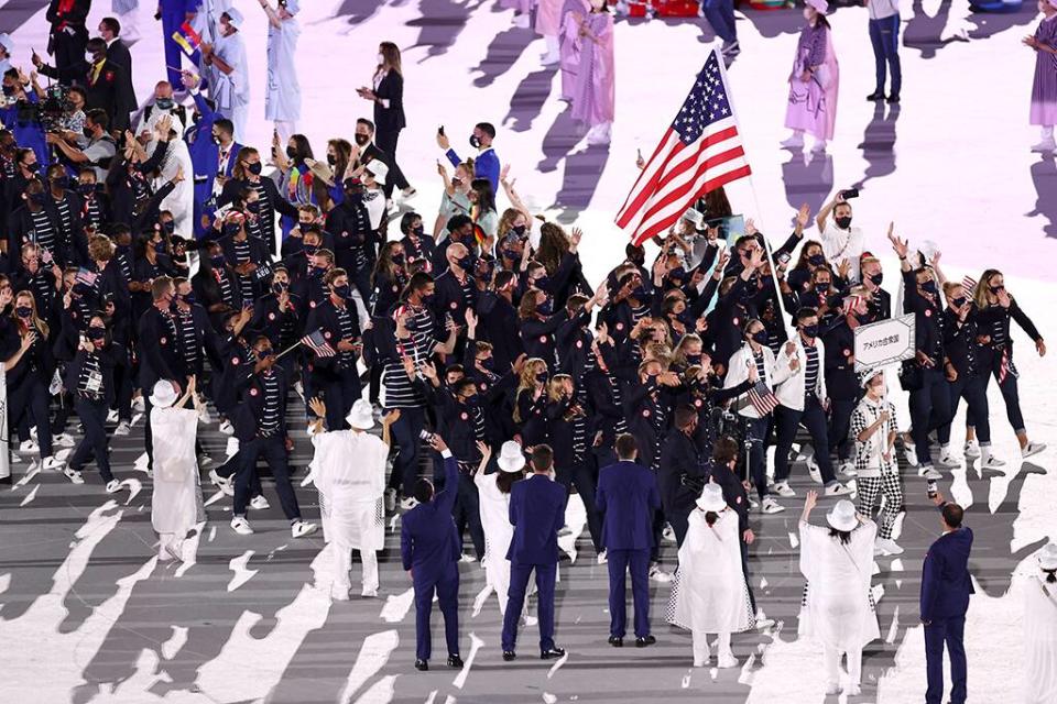 Opening Ceremony, 2020 Tokyo Olympics, United States, Sue Bird, Eddy Alvares