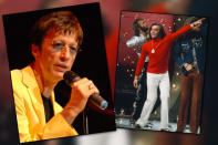 <b>Robin Gibb (22.12.1949 - 20.05.2012)</b><br><br>Mit Songs wie „Saturday Night Fever“ und „Stayin‘ Alive“ produzierten Robin Gibb und seine Brüder Maurice und Barry die Hymnen einer Generation. Das britische Disco-Trio Bee Gees verkaufte 200 Millionen Platten und hatte 60 Hits in den Charts. Trotz des Erfolgs war Robin Gibb ein unzufriedener Mensch. „Ich weiß nicht, was Glück ist“, sagte er einst. (Bilder: Getty Images)