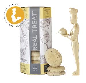 Organic cookies can still be swoon-worthy as Real Treat has proven with its Lemon Sablés with Herbes de Provence that have been awarded Gold in the Cookies & Sweet Snacks category of the Specialty Food Association’s 2021 sofi™ Awards.