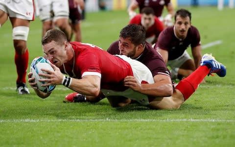 George North scores their sixth try - Credit: REUTERS/Matthew Childs