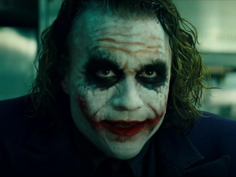 Heath Ledger as the Joker in ‘The Dark Knight’, which is leaving Netflix (YouTube/DC)