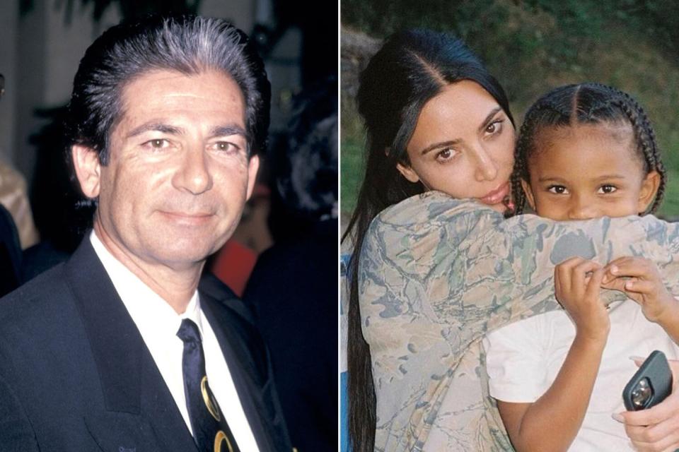 robert kardashian and kim and saint