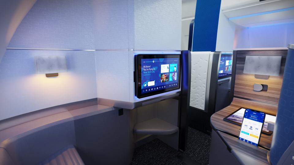 Inside JetBlue’s sleek new Mint seat.