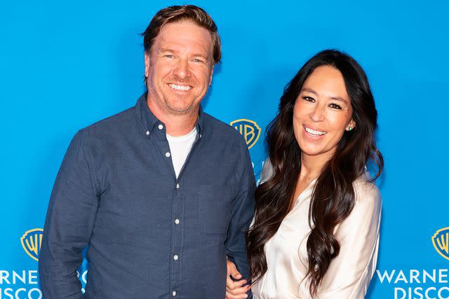 <p>Dimitrios Kambouris/Getty</p> Chip Gaines and Joanna Gaines