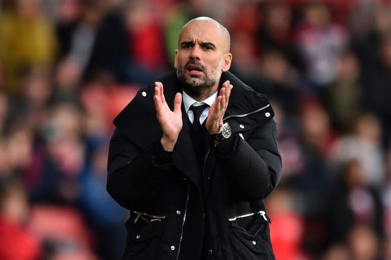 Manchester City's manager Pep Guardiola is set to end a season without a trophy for the first time as a manager